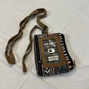 The Buckle VIP Wallet Student ID Key Chain Case Badge Holder Lanyard Boho Logo